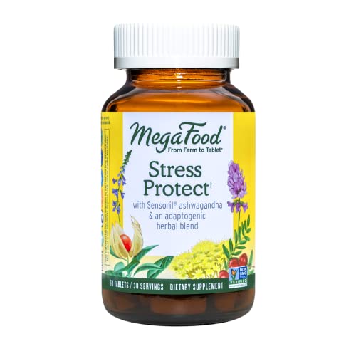MegaFood Ashwagandha Complex, Supports Healthy Cortisol, 60 Mini Tablets