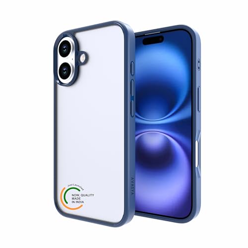 Image of for iPhone Case 16 Plus, [Anti-Yellowing Technology] [Military Grade Drop Protection] Shockproof Slim Hybrid Phone Case for iPhone 16 Plus - Indigo Blue