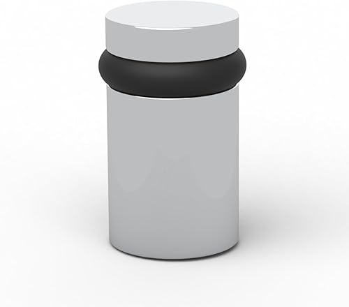 MEGA HANDLES Tope de puerta de piso, tapón de puerta cromado de instalación rápida, protector de pared para pomos de puerta, tope de puerta con