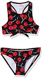 Kanu Surf Girls UPF 50+ Beach Sport Racer Bikini 2-Piece Swimsuit, Addie Black, 3T