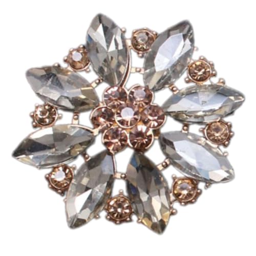 Artistics Alloy Brooch Components with Rhinestones for Handcraft Jewelry Designs and Craft Decoration Alloy Brooch Craft Materia