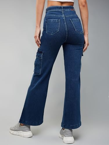 Jean stretch à jambe large Dolce Crudo pour femme - 4
