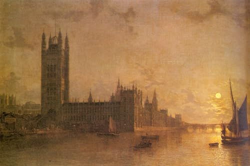Tableau Abbaye de Westminster Henry Pether 60x90cm pour chambre