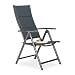 Produktbild Relaxdays Gartenstuhl Hochlehner, klappbar, Rückenlehne verstellbar, gepolstert, anthrazit, 81x55x108 cm, 10020898_13
