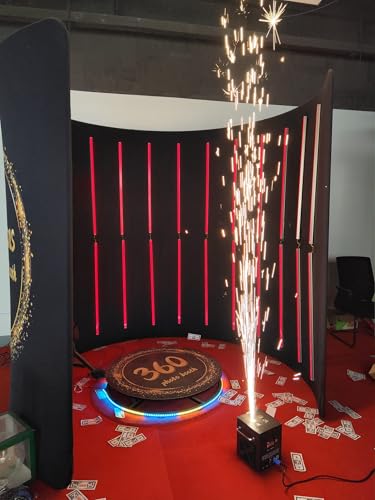 Photo Booth LED Enclosure, Light up Your Event with a Multi-Color LED Tension Fabric Vogue Photo Booth Enclosure