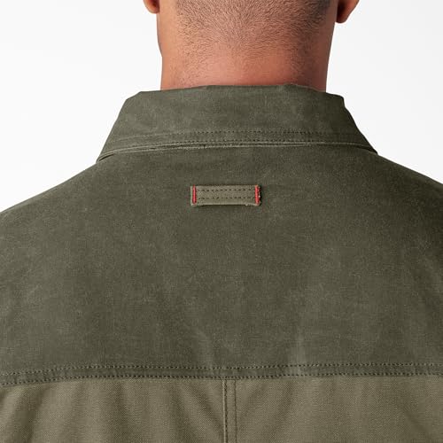 Image of Dickies mens Tradebuilt Wax Coated Canvas Chore Coat