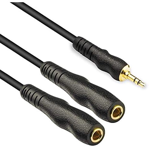 EBXYA 3.5mm to 1/4 TRS Splitter Cable - 1/8 Inch Male to 1/4 Inch Female Patch Cords 3 Feet Cover