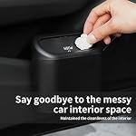 Car Trash Can with Lid, Leakproof Mini Garbage Bin for Car – Compact Design with Self-Closing Lid, Waterproof & Easy to Clean, Includes Trash Bags for Door Pocket, Cup Holder, or Office Desk (1) - Image 2