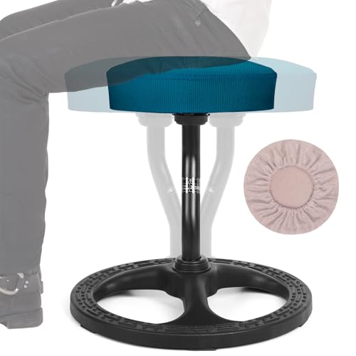 Image of ADHD Chair for Kids, Yoga Chairs for Adults, Wobble Stool Active Flexible Seating Desk Chair with Non-Slip Base and Washable Seat Cover for Stability, Balance, Yoga, Office, School, Classroom