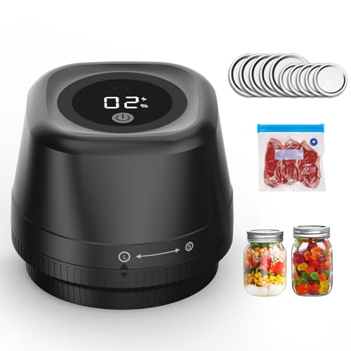 Newise Upgraded Electric Mason Jar Vacuum Sealer, 3-in-1 Automatic Vacuum