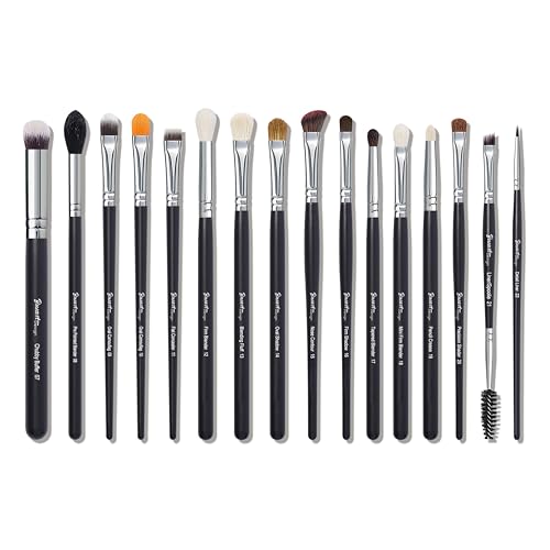 Bueart PRO GRADE Natural Hair Eyeshadow Brush Set 16Pcs