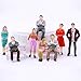 Gdaya 50PCs Tiny People Figures, 1:50 Scale Model Train People Hand Painted Model Trains Architectural O Scale Sitting and Standing Miniatures Figures for Miniature Scenes