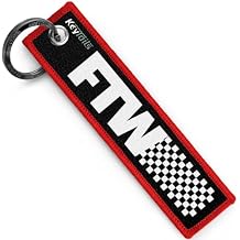 KEYTAILS Keychains, Premium Quality Key Tag for Motorcycle, Car, Scooter, ATV, UTV [FTW - For The Win, Forever Two Wheels]