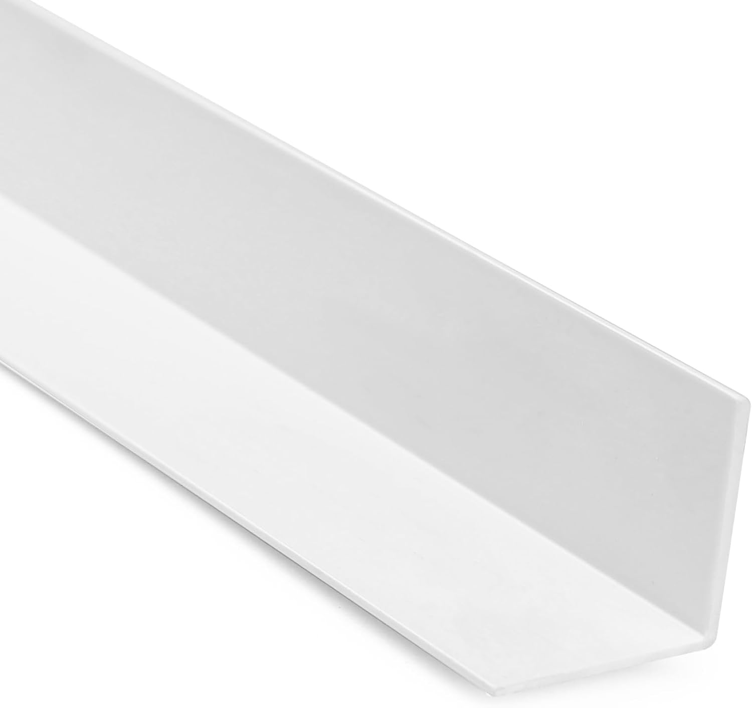 10 Pack Wall Corner Guards, Vinyl 1-1/8" x 48" Trim Protectors, Paintable Corner Molding for Wall Furniture Cabinet Door Countertop Protection, Easy Install