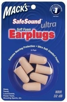 Soft Foam earplugs - 3 Pairs 32db