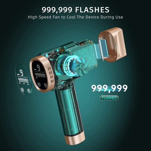 IPL At-Home Hair Removal for Women And Men, Aopvui Laser Permanent Hair Removal Device for Face Arm Leg Back Whole Body Use