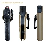 M&P Shield 9mm Kabura IWB Kydex For Smith & Wesson M&P Shield 9mm .40 3.1" Barrel S&W Pistolet Case Ukryte Carry, Wewnątrz pasa Ukryte Carry Kabura M&P Shield 9mm 40 Akcesoria (Tan, Right Hand Draw)