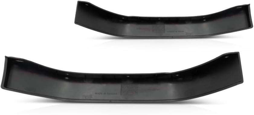 KarParts360 for Chevy Camaro 2016-2022 Convertible/Coupe Bumper Moldings Driver and Passenger Side | Pair Front | Plastic | Textured Black | Lower Air Deflector | Replacement for GM1046117, GM1047117