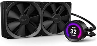 NZXT Kraken Z63 280mm - RL-KRZ63-01 - AIO RGB CPU Liquid Cooler - Customizable LCD Display - Improved Pump - Powered by CAM V4 - RGB Connector - Aer P 140mm Radiator Fans (2 Included)