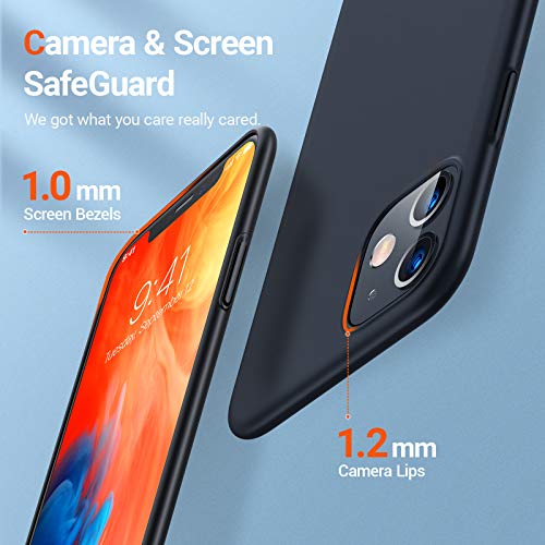 Torras Slim Fit Iphone 11 Case 6.1 Inch, Hard Plastic Pc Ultra-Thin Phone Cover Case With Matte Finish Coating Grip For Iphone 11 Phone Case, Space Black #TOP2