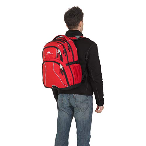 Image of High Sierra Swerve Laptop Backpack, Crimson /Black, One Size