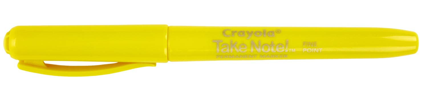 Crayola Take Note Permanent Markers, Fine Point, Assorted Colors, School Supplies, 8 Count - Image 4 thumbnail