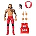 Produktbild Mattel WWE Elite-Actionfigur und Zubehörteile, ca. 15 cm große Jimmy Uso-Sammelfigur mit Bewegungspunkten, lebensechtem Aussehen und austauschbaren Händen HTX30