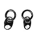 DEWGEM Cute Dangle Ear Gauges for Women Black Ear Weights Hangers for Ear Tunnels Hoops Dangling Ear Plugs Fashionable Dangle Gauges for Stretched Ears Ear Plugs Size 6G 4G 2G 0G 00G