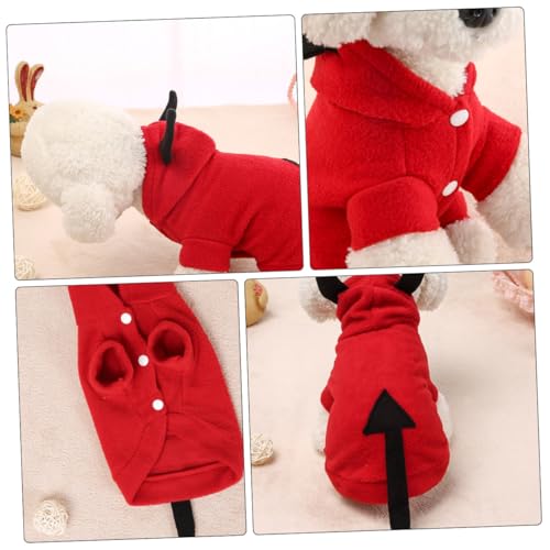 Disfraz devil para perro tamaño S miniatura 5
