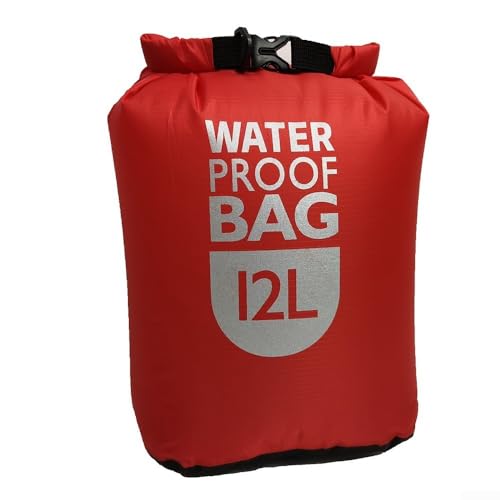 Affidabile borsa impermeabile progettata per uso esterno compagno perfetto per il tuo prossimo viaggio in kayak rosso 12L