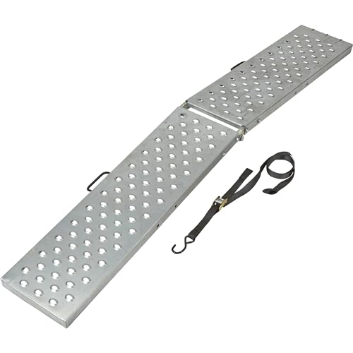 Ultra-Tow Ironton Folding Galvanized Steel Loading Ramp - 700-Lb. Capacity, 80in.L