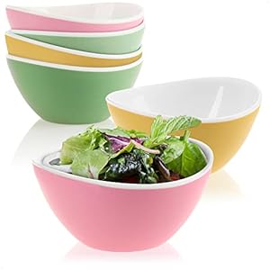 com-four® 6-teiliges Set Salatschüsseln