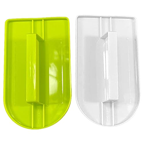 2 unidades de alisador de fondant, accesorios para tartas, alisador de tartas, herramienta de modelado de tartas, herramienta de alisado de tartas para fondant (verde + blanco)