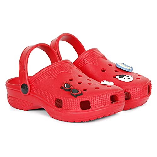 Image of MOZAFIA CHIKU Super Lightweight Cushioned Footbed EVA Sole Pull ON Washable Clogs for Kids