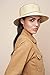 Pineapple&Star Bella Bucket Hat Sun Beach Fine Straw Braid UPF50+ for Women (Beige)