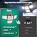 omibee 3000LM Solar Lights Outdoor, 4 Adjustable Heads Motion Sensor Security Light, 3 Modes, 6500K, IP65 Waterproof Solar Wall Flood Lights for Garden, Outside, Backyard, 2 Pack
