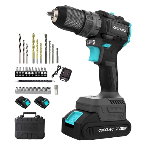 Cecotec Taladro Percutor y Atornillador 2 Baterías 21V-2000mAh PowerForce 3000 Impact Brushless....