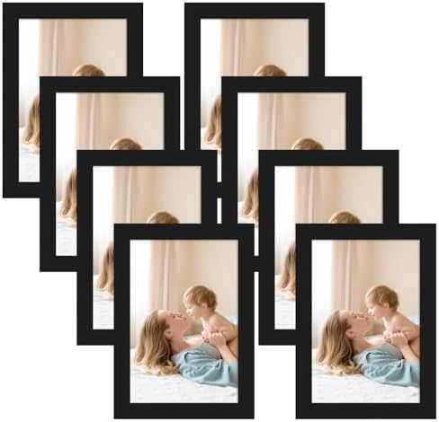 CRUGLA 8 Packs 4x6 Magnetic Picture Frames for Refrigerator, Modi...