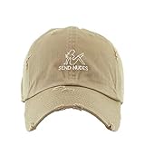 Send Nudes Dad Vintage Baseball Cap Embroidered Cotton Adjustable Distressed Dad Hat