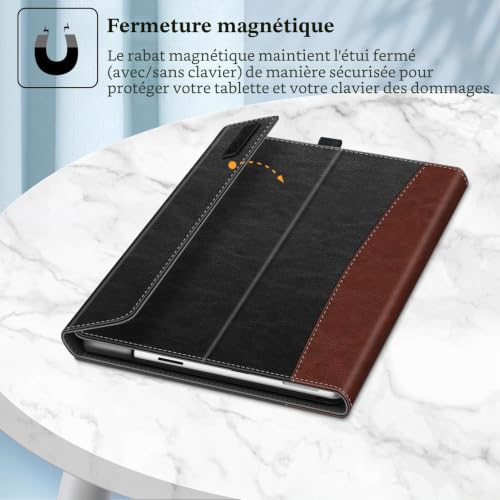 Poche documents Surface Pro 9 housse protection 13 pouces compatible clavier ecran