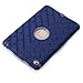 Hocase for iPad Mini 5 Case, iPad Mini 4 Case, Rugged Shockproof Anti-Slip Hybrid Hard Shell+Silicone Rubber Bumper Protective Case for Apple iPad Mini 5th/4th Generation - Navy Blue/Grey