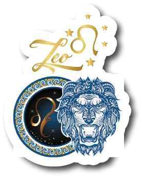Imán Decorativo Zodiak Leo 5 Pulgadas Pack de 2 miniatura 1
