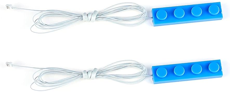 Kyglaring 2Pcs 50cm Led Light Brick for Lego - LED Down Light Compatible with Lego Bricks - Blue