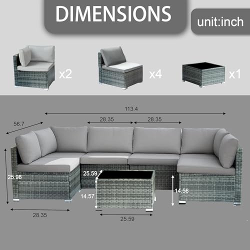 Patloom 7JIANTAO 7-Piece Outdoor Patio Furniture Set thumb #6