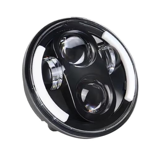 Phare avant LED 5.75 pouces haut de gamme finition halo pour moto