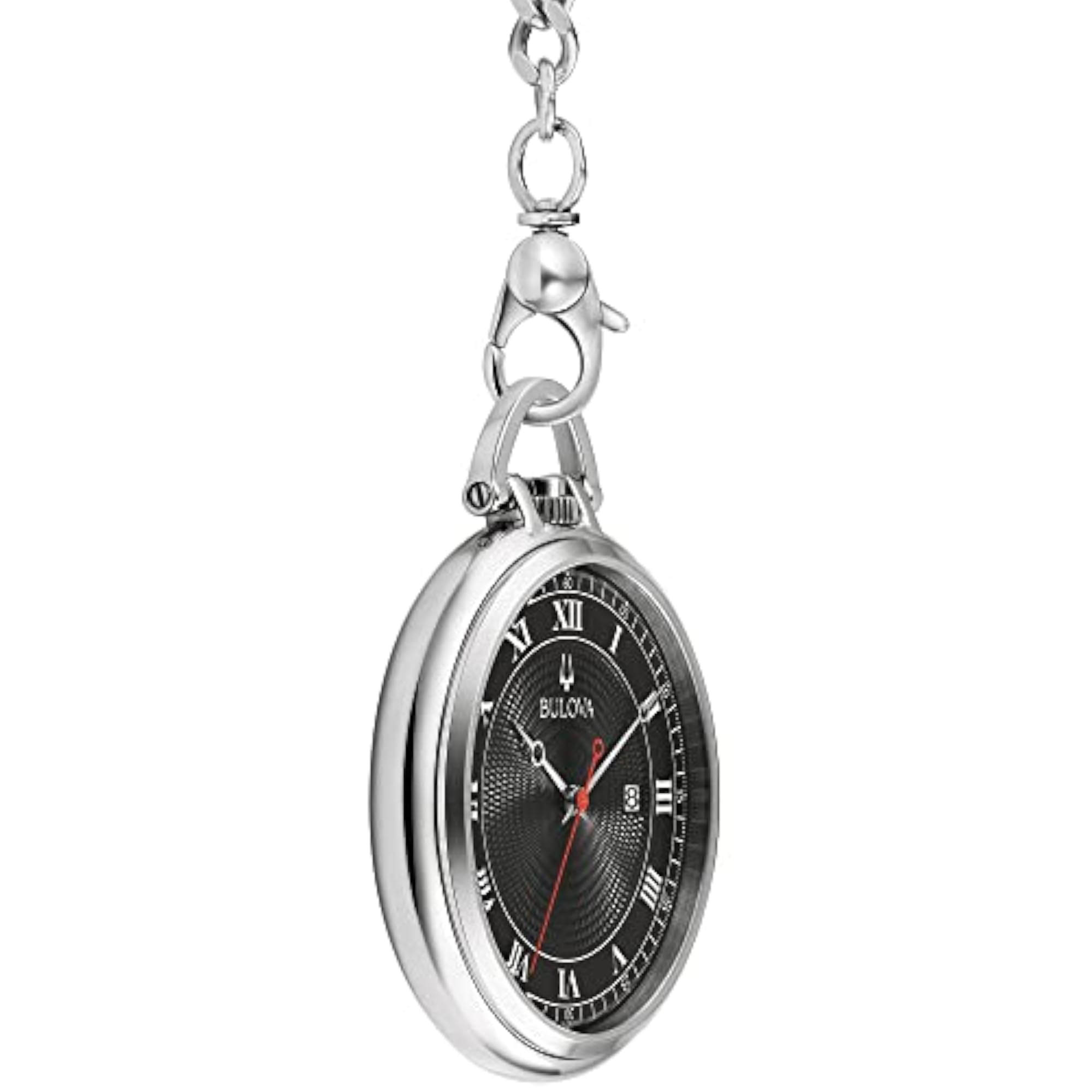 Tone Stainless Steel Pocket Watch, Classic Design