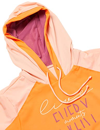 Blusa Up Co2 Recortes Com Capuz, Alto Giro, Feminino, Laranja Nectarine, M
