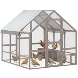 PawHut Large Wooden Chicken Coop