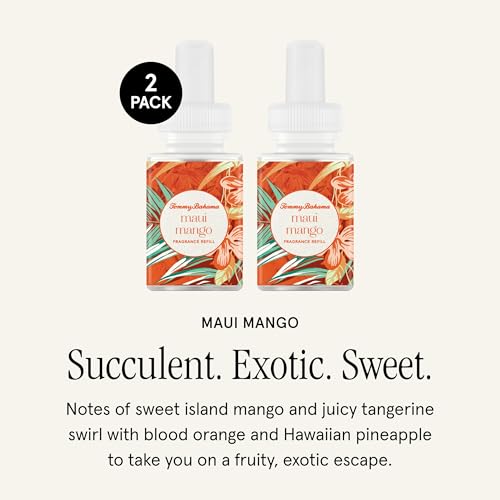 Image of Pura x Tommy Bahama Home Diffuser Refill, 2 Pack, Maui Mango
