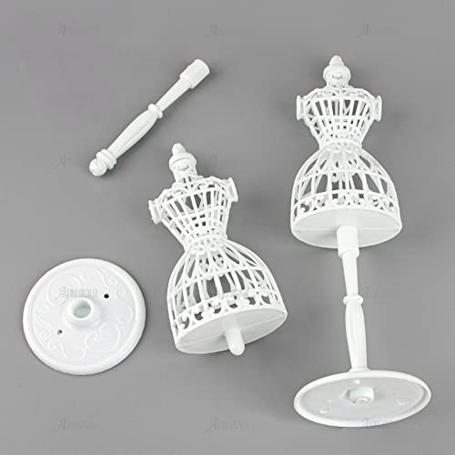Auear, 5 Pack Dress Forms Cloth Gown Plastic Mannequin Display Support Holder Model Stand Accessories For Dresses #TOP4